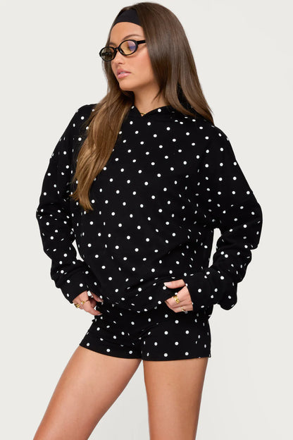 Erika Polka Dot Hoodie