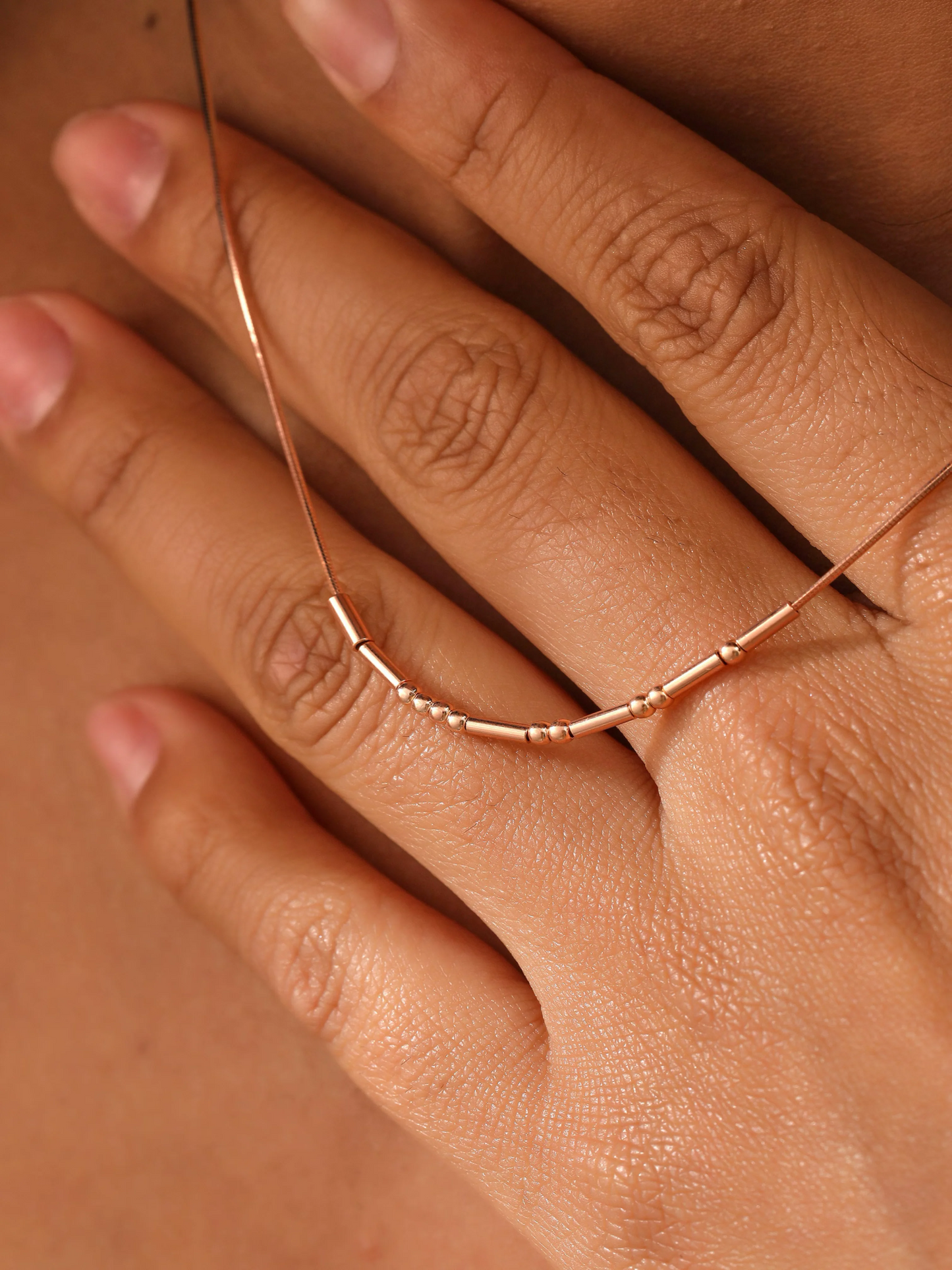 Morse Code Necklace