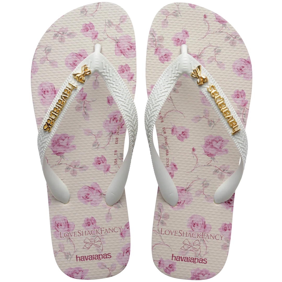 Women's LoveShackFancy Blooming Heirloom Slim Flip Flops