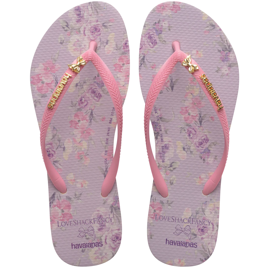 Women's LoveShackFancy Blooming Heirloom Slim Flip Flops
