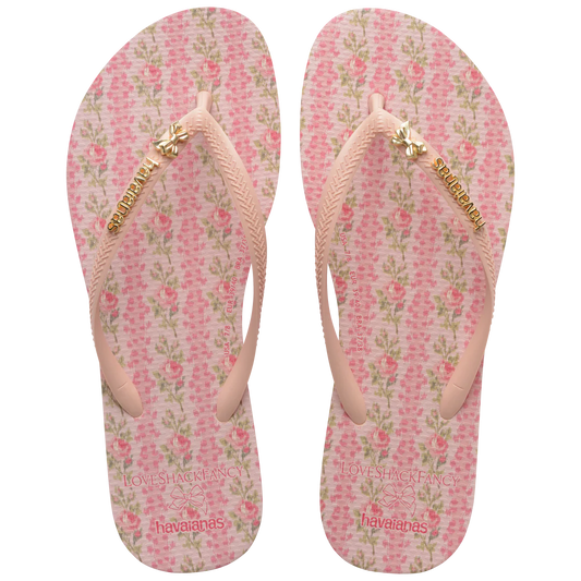 Women's LoveShackFancy Blooming Heirloom Slim Flip Flops