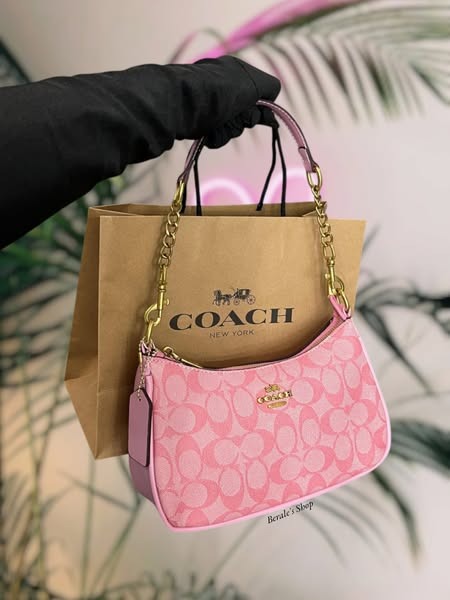 Pink Monogram Shoulder Bag
