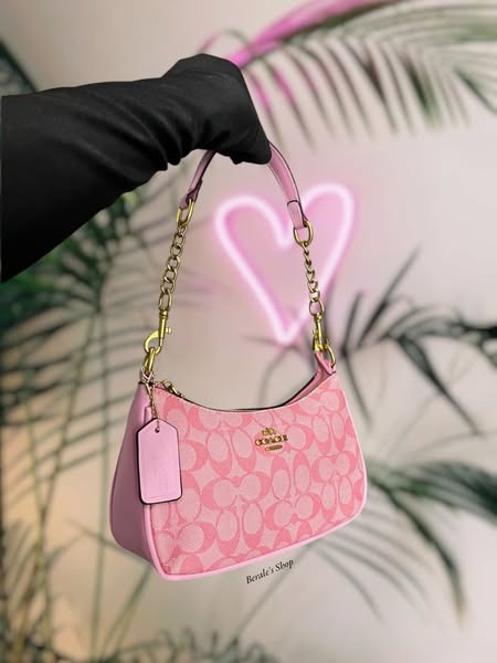 Pink Monogram Shoulder Bag
