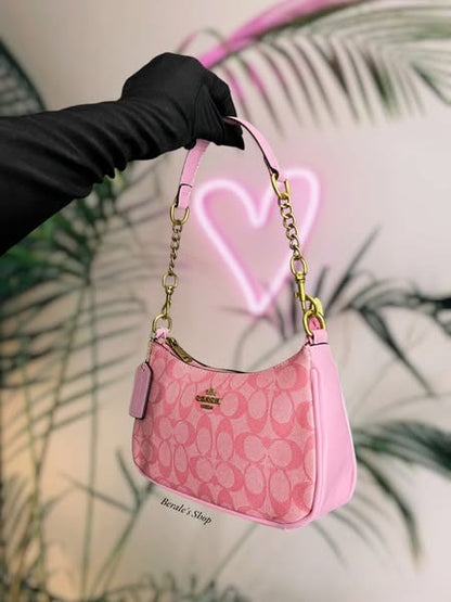 Pink Monogram Shoulder Bag