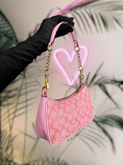 Pink Monogram Shoulder Bag