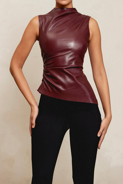 Charlotte Leather Top