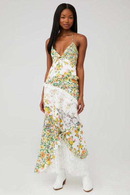 Best Revenge® Blue Rosalyn Maxi Dress
