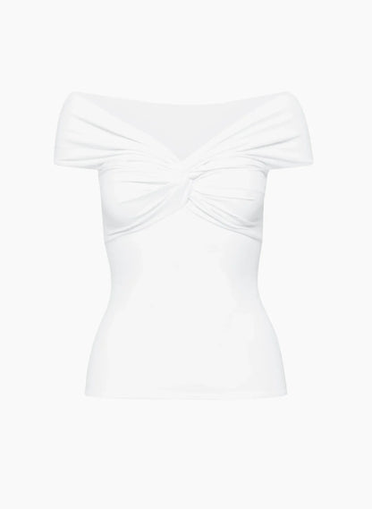 Contour Twist Off-Shoulder Top
